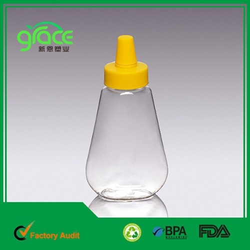 Needle Lid Squeezable Taper Bee Honey Bottle