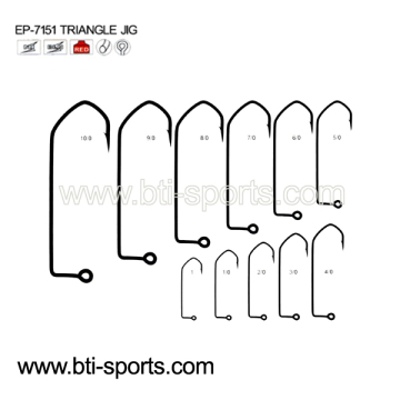 High quality jig fishing hooks EP-7151 TRIANGLE JIG fishing hook triangle hooks