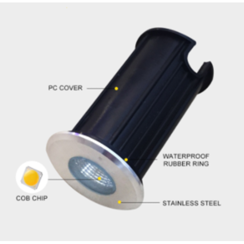 Lampu Bawah Tanah LED Kalis Air Mini Luaran