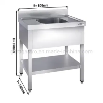 Hot Sale Commercial Kitchen Sink Industrial Stainless Steel Sink Cabinet Kitchen Sink Cabinet