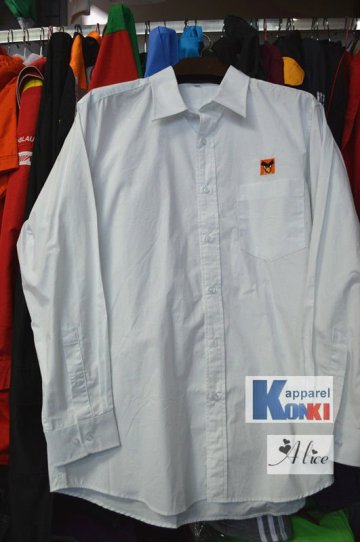 mens long sleeve cotton shirt/plain white long sleeve shirt