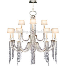 Modern chandelier crystal rotary slide show
