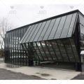 Aluminum vertical double folding window V shaped upward