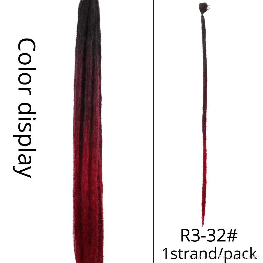 20" 46colors Hair Extensions Synthetic Colourful Dreadlocks