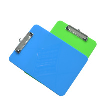 Transparent Color Letter Size Plastic Clipboard with Low Profile Clip