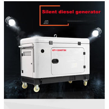 5kw-15kw four-wheel mobile silent diesel generator enclosed