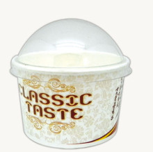 Ice Cream Cup with Clear Dome Lids