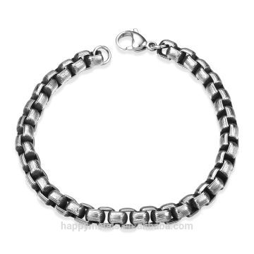 2017 New style stainless steel bracelet simple box chain bracelet