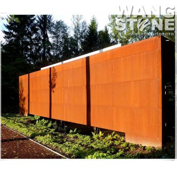 Laser Cut Decorative Metal Corten Steel Garden Screen