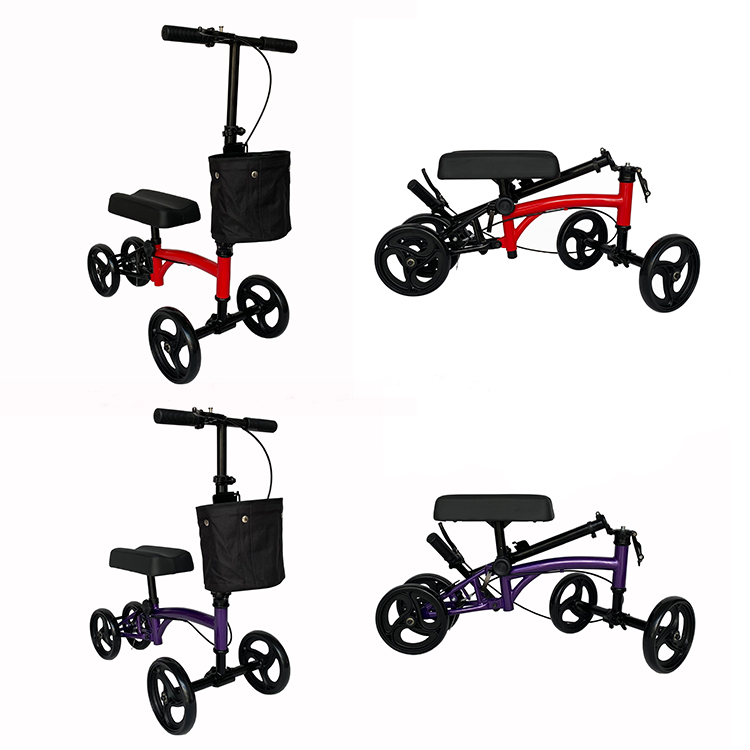 Lightweight Folding Outdoor Knee Walker Scooter Mobility Aid