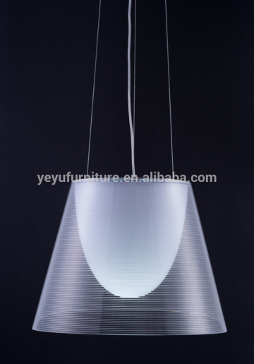 transparent pendant lamp