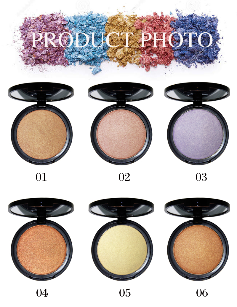 HighLighter Pressed Powder 6colors Perfect concealer new Longlasting makeup Face Beauty Brighten