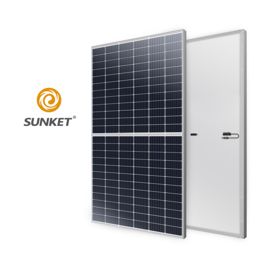 Mono Half cut solar panel 375w compared Trina