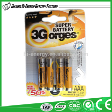 aaa carbon zinc dry 1.5v aaa rechargeable battery