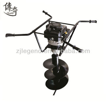 Two persons use 4 stroke Ground drill 159CC earth auger ground hole drilling machines(CQ001)