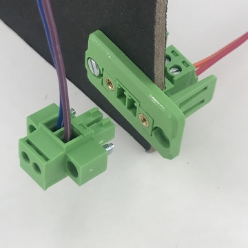 28-16AWG plug-in through wall or panel terminal block