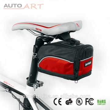 High-capacity designers leather bags bicycle saddle bag saddlebags