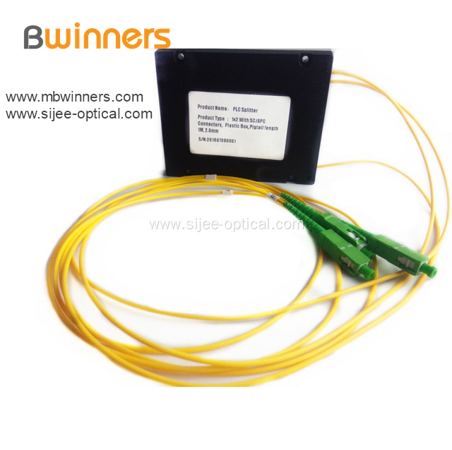 1X2 Fiber Optic Cassette Plc Splitter Coupler