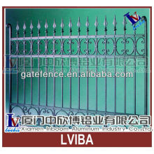 Decorative garden iron fence