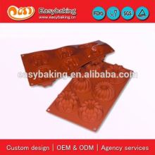 6 Cavities fantasy cake baking pans silicon bakeware