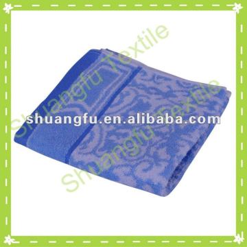 100% bamboo fiber terry jacquard face towels