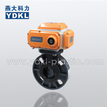 Electric actuator PVC Butterfly Valves