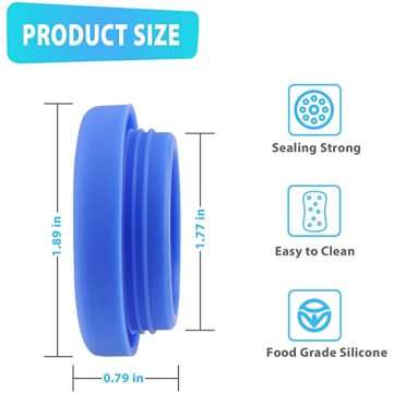 Coperchio di brocca in gallone silicone personalizzato si adatta a bottiglie da 55 mm