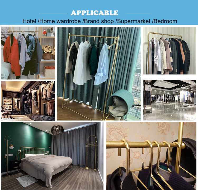 Free sample boutique durable solid metal clothing hanger for hotel
