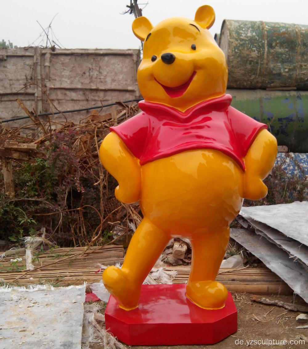 Gartendekoration Fiberglas Leben Größe Winnie Statue