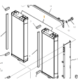 KOMATSU D155AX-6 KOELSYSTEEM RADIATOR CORE 17A-03-41113