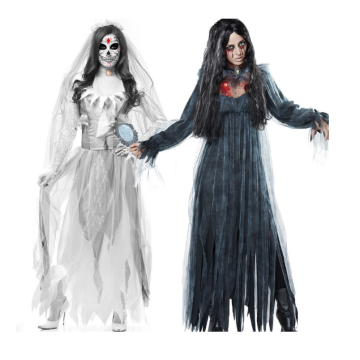 High Quality Ghost Bride Cosplay Costume for Halloween Boutique Outfits