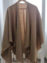 100% wool or blended poncho