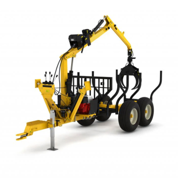 Factory Direct Sales: Crane Timber Wood Trailer with Crane