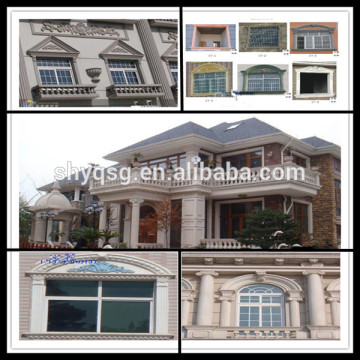 Cement Concrete Window Frame Color GRC Moulding Pillars Balusters