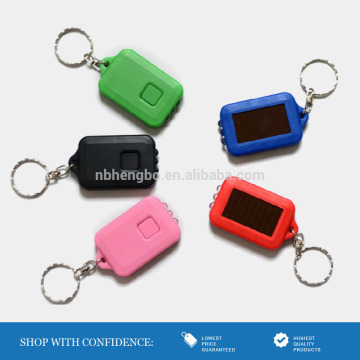 colorful portable mini solar led keychain