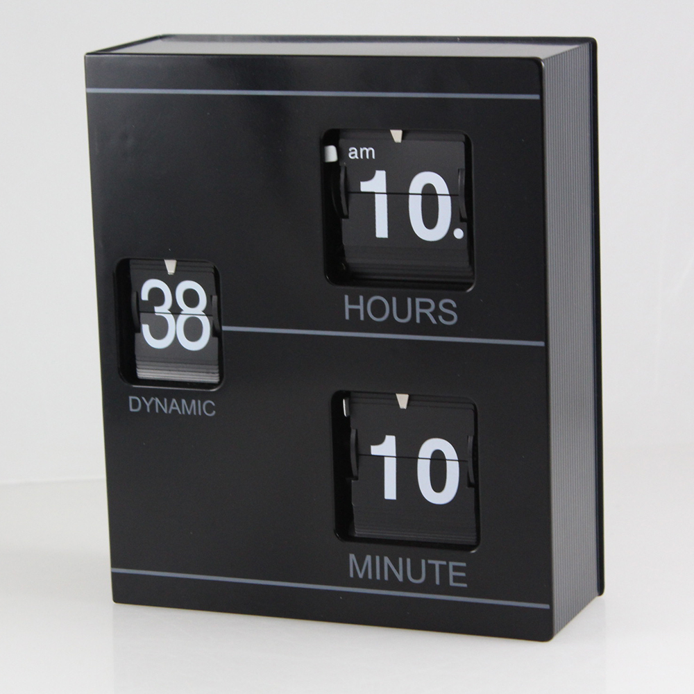 Metal Book-shape Flip Clock