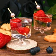 Disposable Mini Dessert Cups with Spoons - 2Oz Clear Plastic Mousse Cups & Wine Goblets