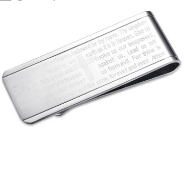 Iywu Aceon Stainless Steel Religious Money Clip