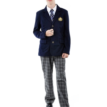 school student uniform boys blazer plaid long pants