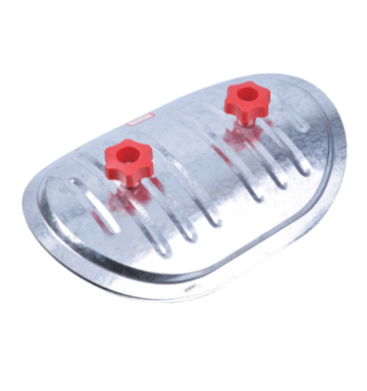 Galvanized Steel Insulated Round and Curved Duct Access Doors: Including Oval Panel Options