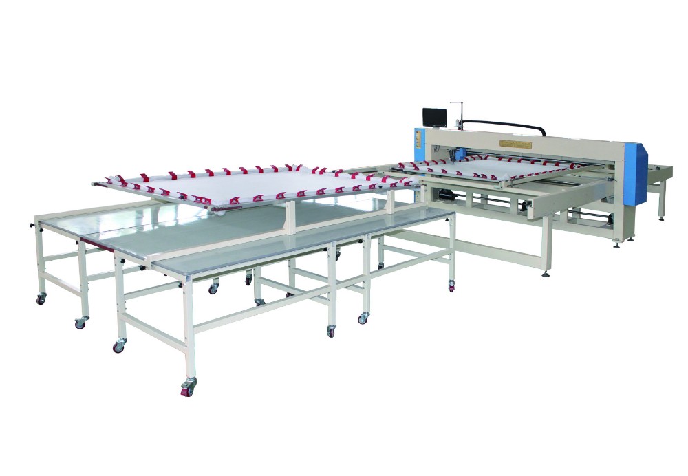 Single needle computerized mattress quilting machine