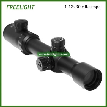 1-12x30 Low light hunting scope w/ Illuminated MilDot Matte 30mm riflescope