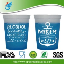 Temperature Color Change Plastic Drinking Mug