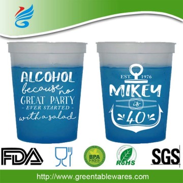 Temperature Color Change Plastic Drinking Mug