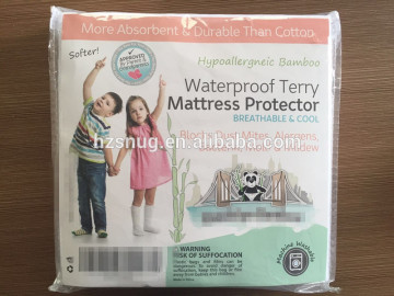 Waterproof terry mattress protector