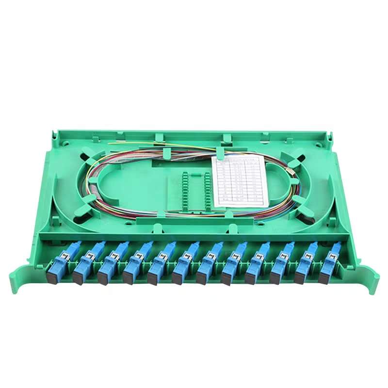 High Quality SC 12 Port Fiber Optic Splice Tray for ODF Fiber Termination Box