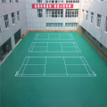 Piso esportivo de vinil com padrão de areia cristalina para badmintons