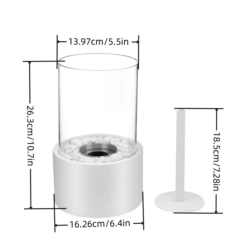 Mini Portable Alcohol Fireplace for Outdoor Dining Ambiance