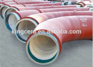 Mining chute impact alumina lining wear resistant pipe