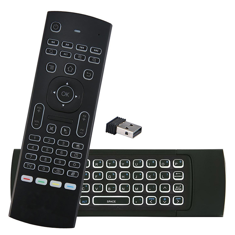 MX3 Backlit Air Mouse Smart Remote Control 2.4G RF Wireless Keyboard Voice Microphone Pro Android TV Box